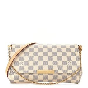 Authentic Louis Vuitton Damier Azur Favorite MM Crossbody Bag